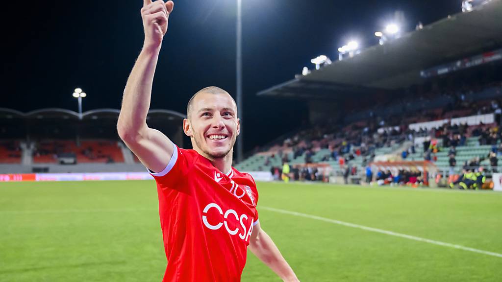 Georgi Rusev erzielte mit seinem ersten Tor für Sion das 4:1 gegen Baden