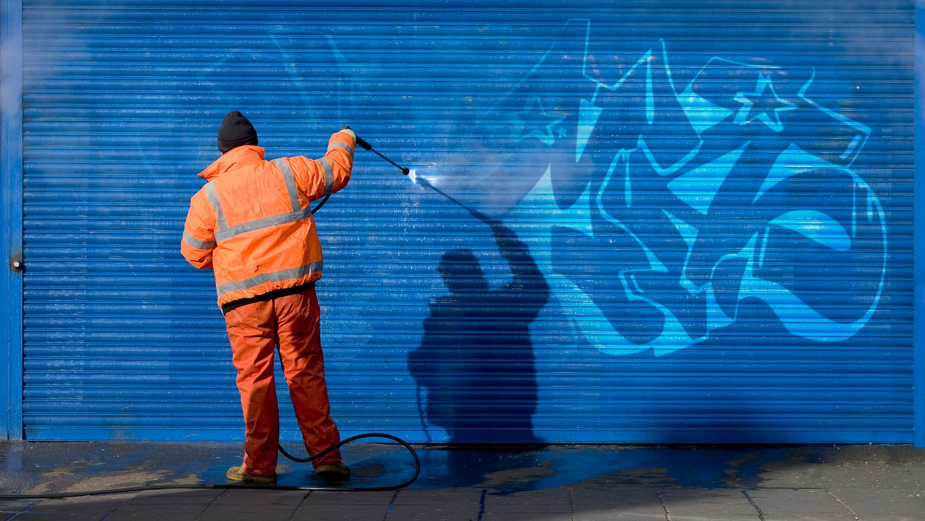 Sprayereien Graffiti Reinigung