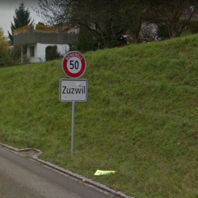 Wer stiehlt Ortstafeln in Zuzwil?