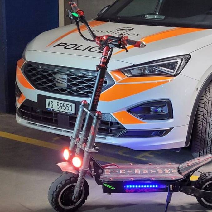 Turbo-Trotti: Polizei erwischt Walliser mit 110-km/h-Scooter