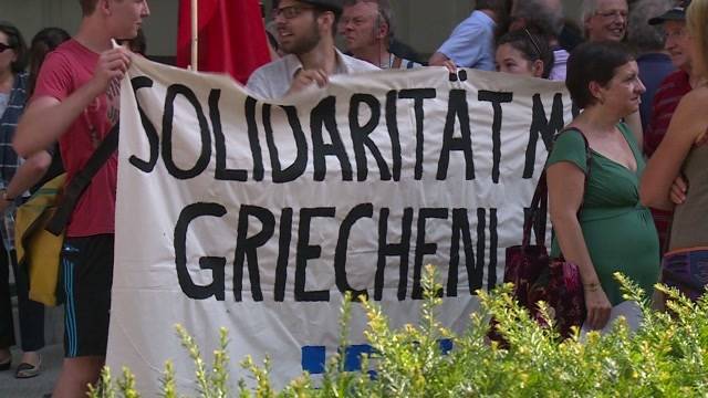 Demonstration vor der EU-Botschaft