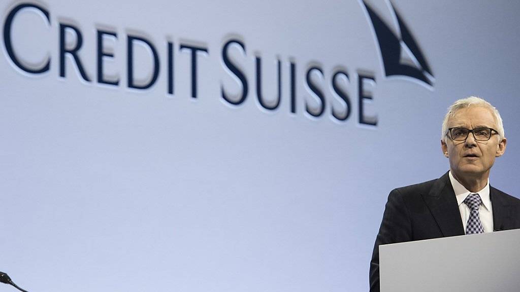 Verwaltungsratspräsident Urs Rohner spricht an der ordentlichen Generalversammlung der Credit Suisse im Hallenstadion.