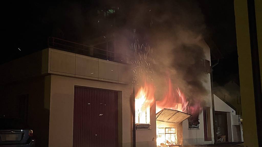 Garagenbrand in Bad Ragaz SG verursacht 300'000 Franken Schaden