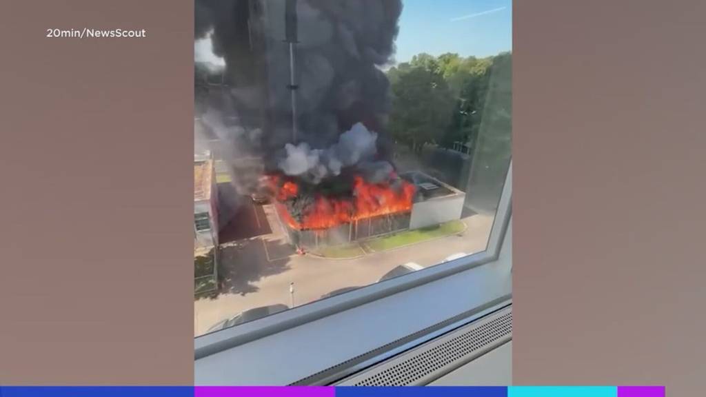 Brand beim Tierspital in Bern