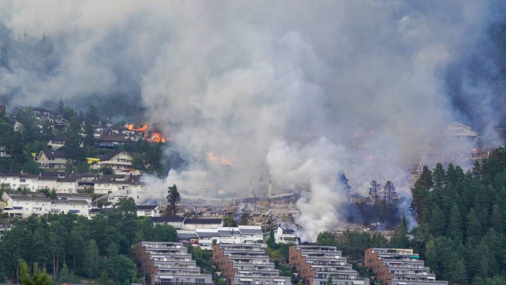 400 Menschen bei Brand in Norwegen in Sicherheit gebracht