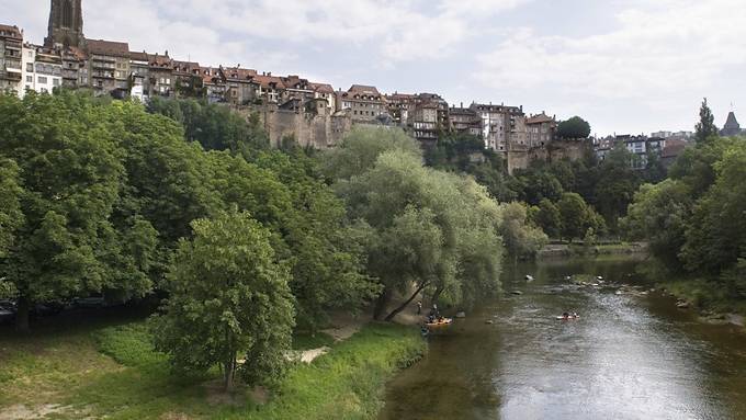 Groupe E säubert mit künstlichem Hochwasser die Saane