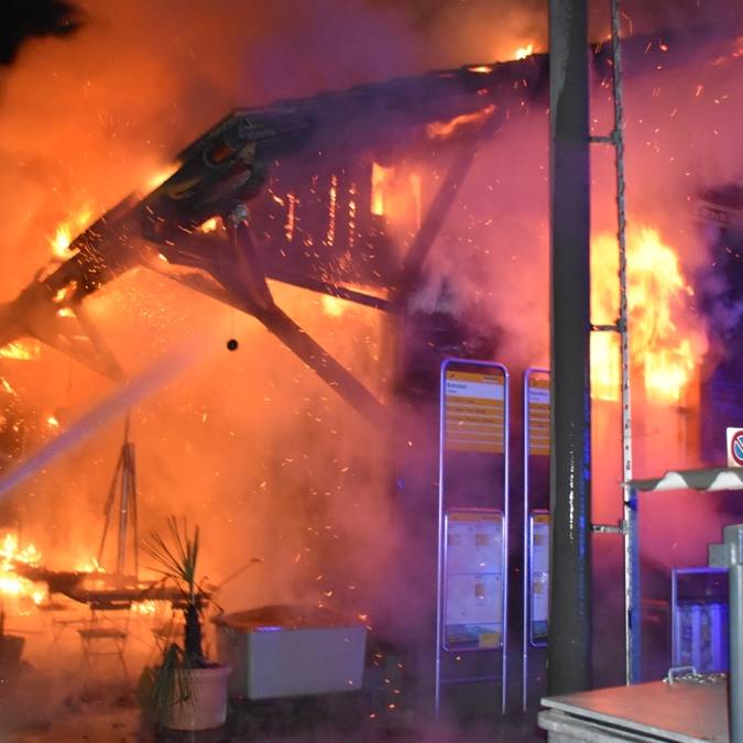 Feuer am Bahnhof Schiers – Güterschuppen abgebrannt