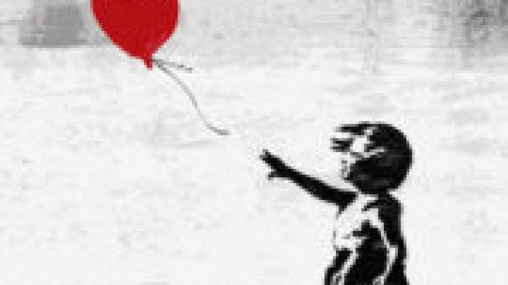 Banksys Schablonen-Sprayerei mit dem Ballon-Mädchen ist laut einer Umfrage das beliebteste Kunstwerk der Briten. (Pressebild)