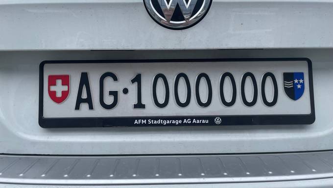 Wann kommt das Kennzeichen «AG 1'000'000»?