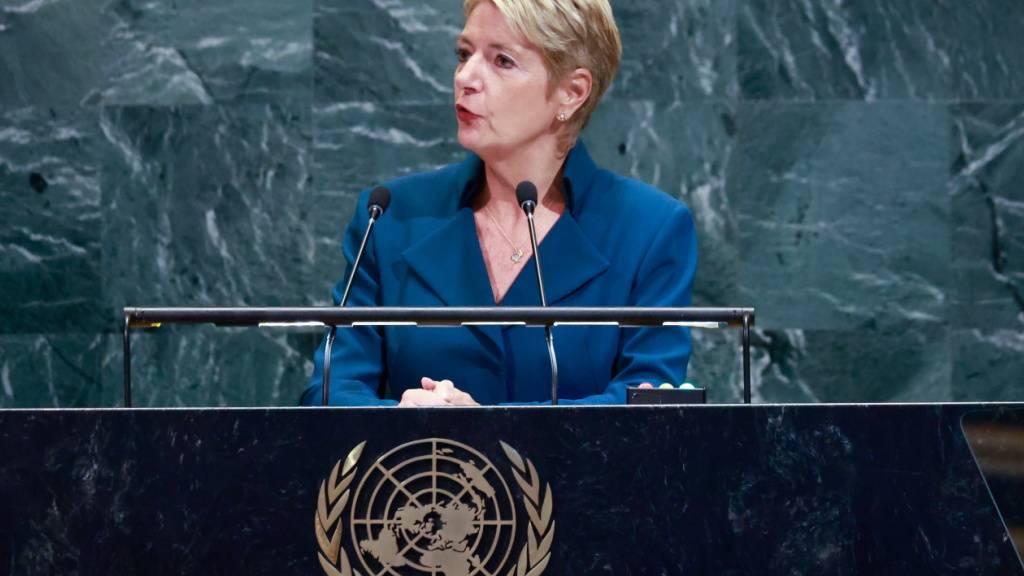 Bundespräsidentin Karin Keller-Sutter warnte vor der Uno Generalversammlung vor autokratischen Tendenzen in der Weltpolitik.