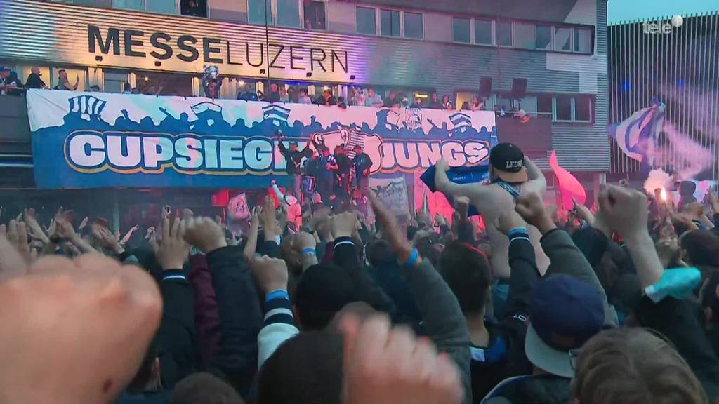 Cupsieger FC Luzern - Empfang auf der Luzerner Allmend