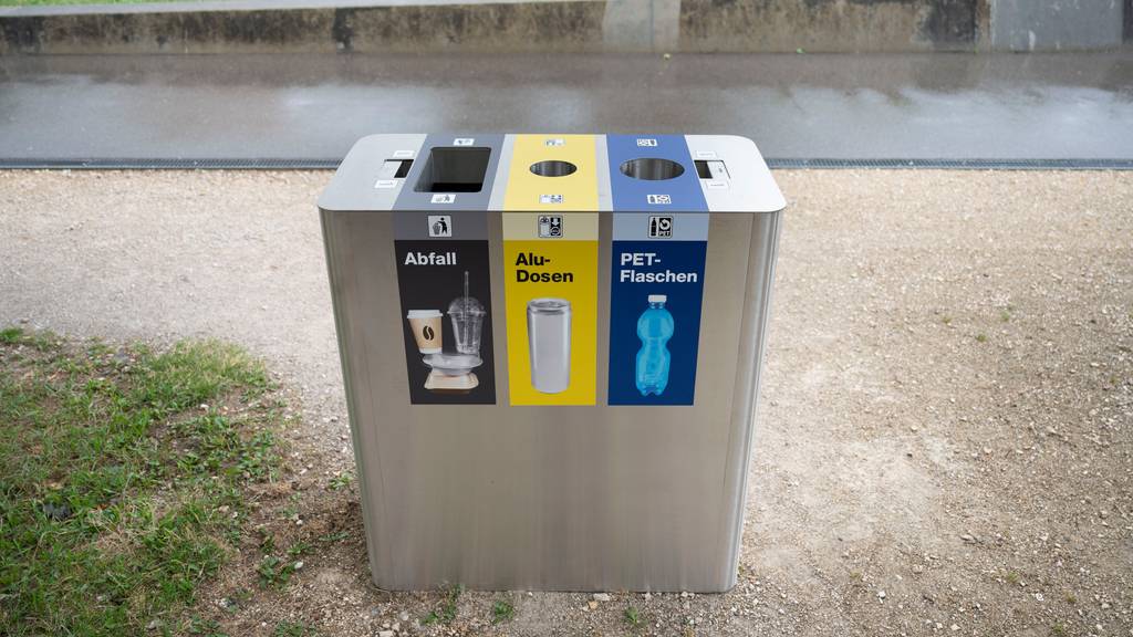 So sehen die neuen Recycling-Abfalleimer der Stadt Zürich aus