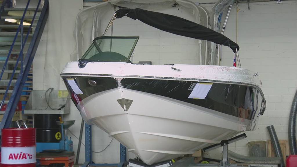 Bootswerft nach Unwetter