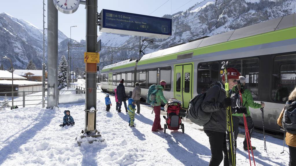 Vom Bahnhof Kandersteg könnte dereinst eine Seilbahn ins Skigebiet Elsigen-Metsch führen.