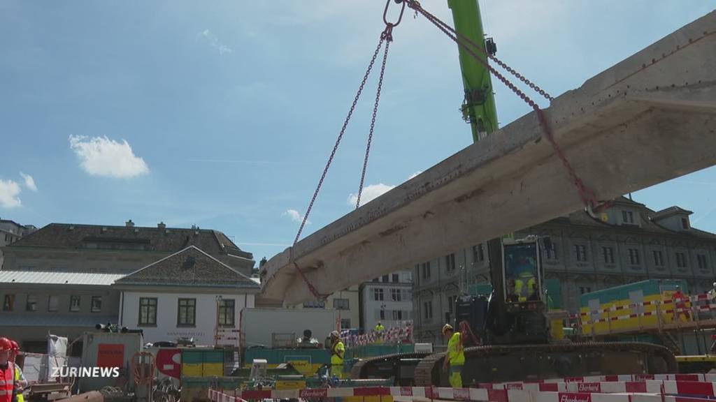 Grossbaustelle im Herzen von Zürich: Augenschein auf der Rathausbrücke