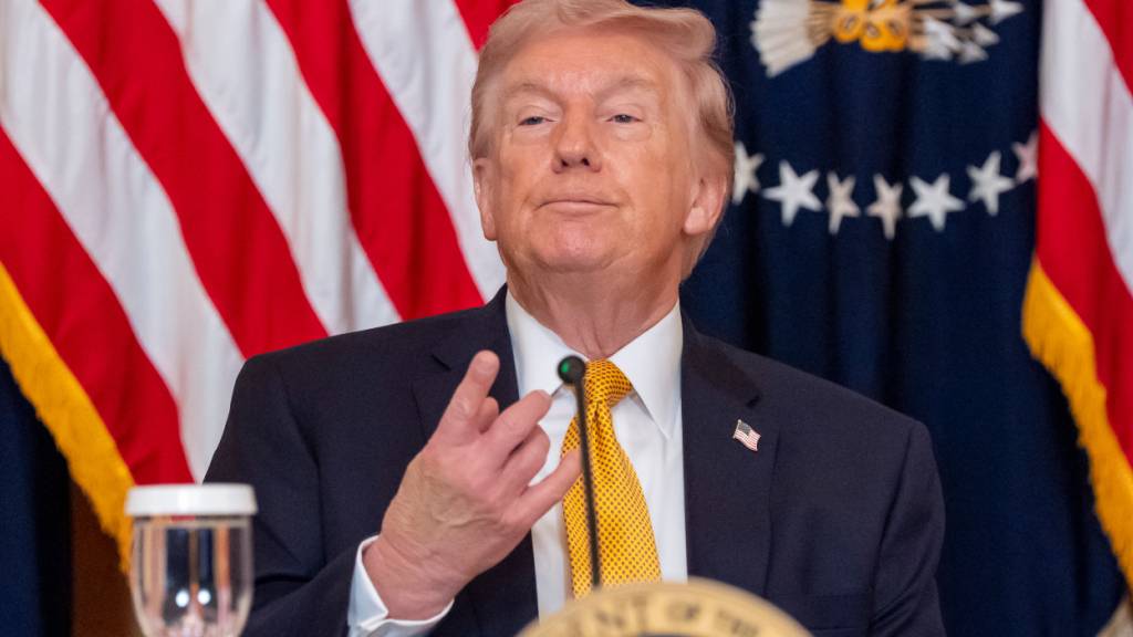 ARCHIV - US-Präsident Donald Trump spricht im East Room des Weißen Hauses. Foto: Alex Brandon/AP/dpa/Archivbild