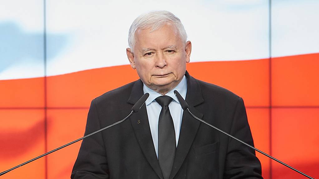 Der Vorsitzende der nationalkonservativen Regierungspartei PiS Jaroslaw Kaczynski während einer Rede im September letzten Jahres. (Archiv)