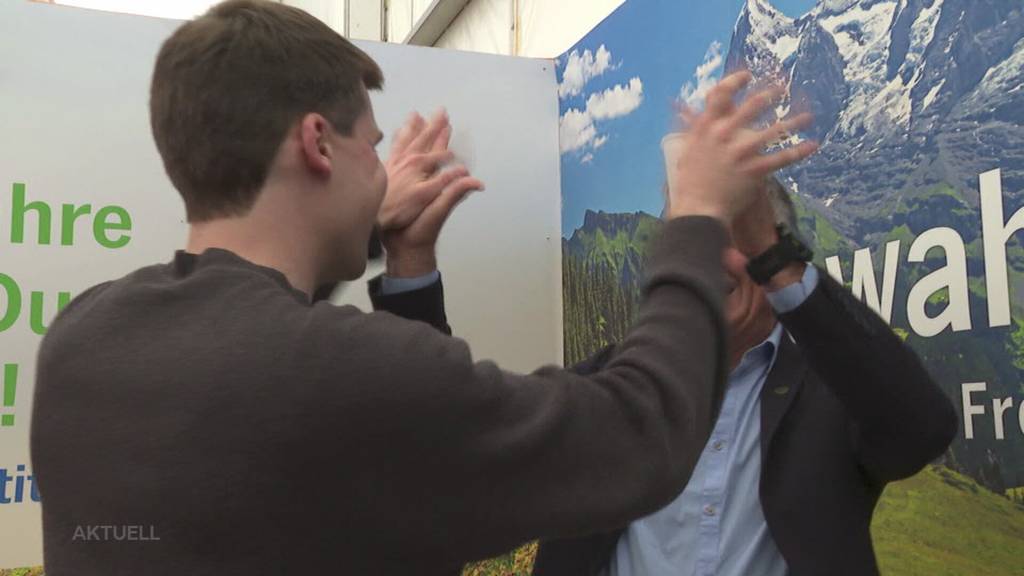 Spezielles Sieger-Duo: Landschaftsschützer Elias Vogt und SVP-Präsident Rémy Wyssmann