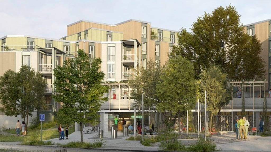 In der Salzweg-Siedlung in Altstetten können 100 zusätzliche Wohnungen entstehen. (Visualisierung)