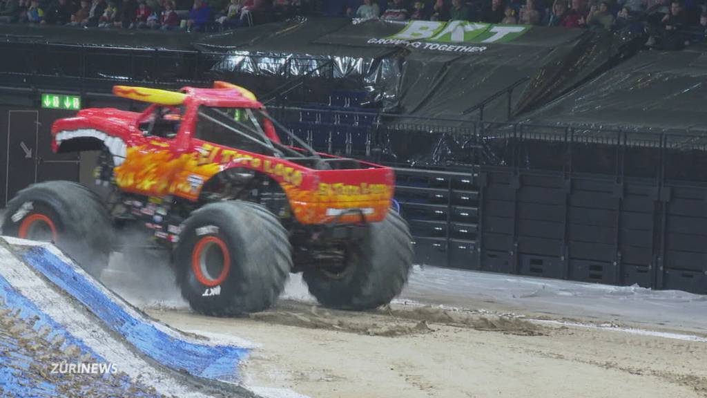 Umstrittene Monster-Trucks im Hallenstadion