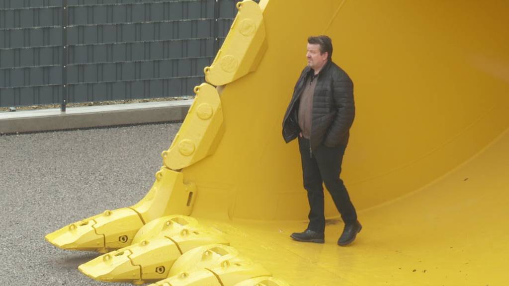 Monsterbagger im Appenzellerpark in Herisau