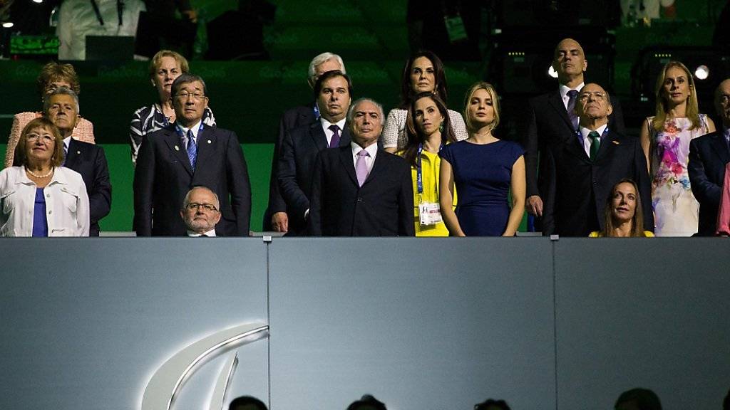 Brasiliens Präsident Michel Temer erlebt ein Pfeifkonzert zum Auftakt der Paralympics in Rio de Janeiro.