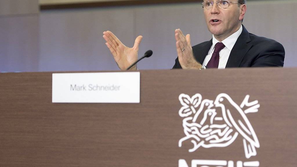 Nestlé-Chef Mark Schneider hat für das Geschäftsjahr 2018 eine Salär von 9 Millionen Franken erhalten. Im Vorjahr 2017 hatte Schneider in seinem ersten Amtsjahr 7,45 Millionen bekommen. (Archiv)