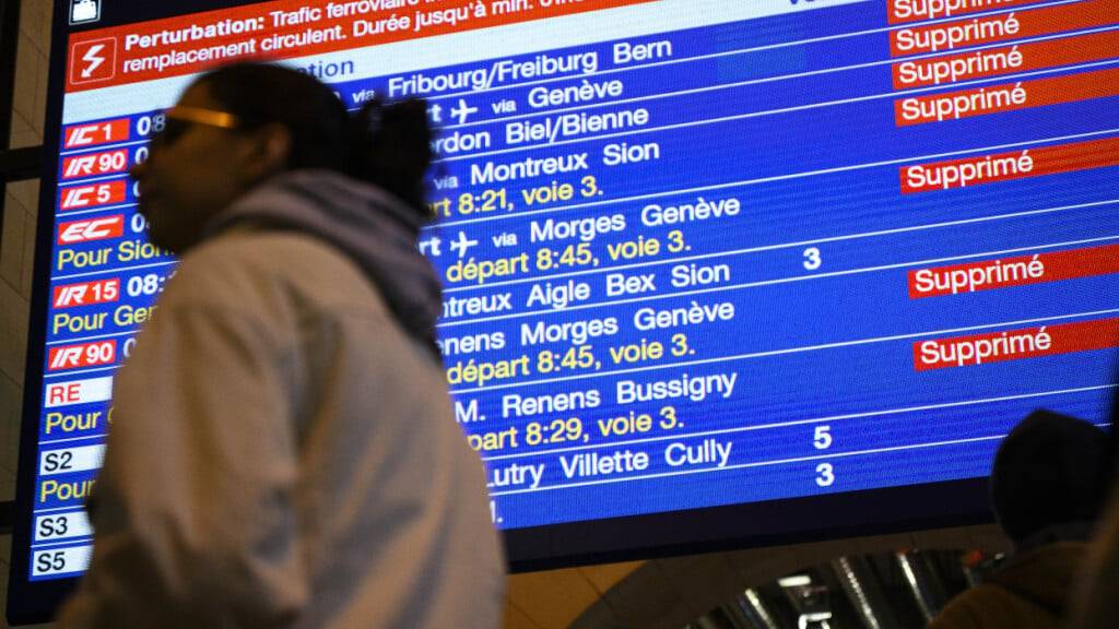 Die Demonstration führte zu Verspätungen und Zugausfällen im Bahnverkehr der Westschweiz. (Archivbild)