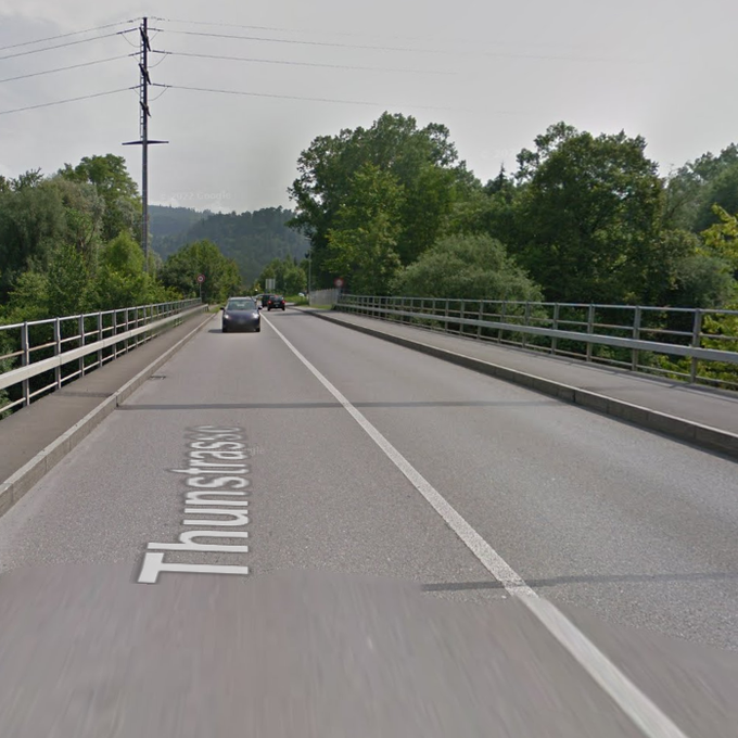 Velostreifen soll Aarebrücke zwischen Uetendorf und Heimberg sicherer machen