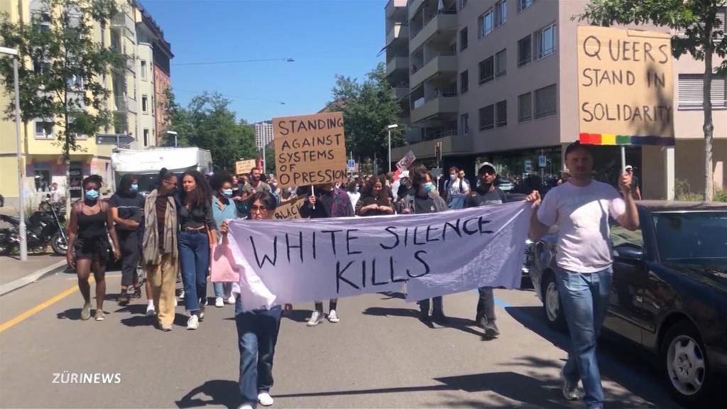 Wut über Tötung von George Floyd erreicht die Zürcher Strassen