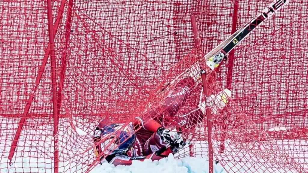 Für Aksel Lund Svindal ist die Weltcup-Saison nach seinem schweren Sturz in Kitzbühel vorbei