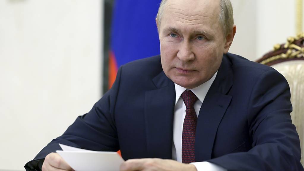Wladimir Putin bei einer Sitzung des nationalen Sicherheitsrates.