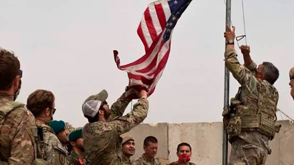 Übergabezeremonie der US-Armee an die afghanische Nationalarmee in der Provinz Helmand. Foto: -/Defense Press Office/AP/dpa