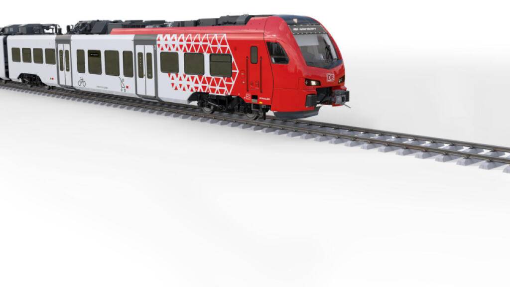 Der Zug des Typs «Flirt Akku» soll ab Ende 2025 die aktuell eingesetzten Dieselzüge auf verschiedenen Strecken in Deutschland ersetzen. (Bild: Stadler)