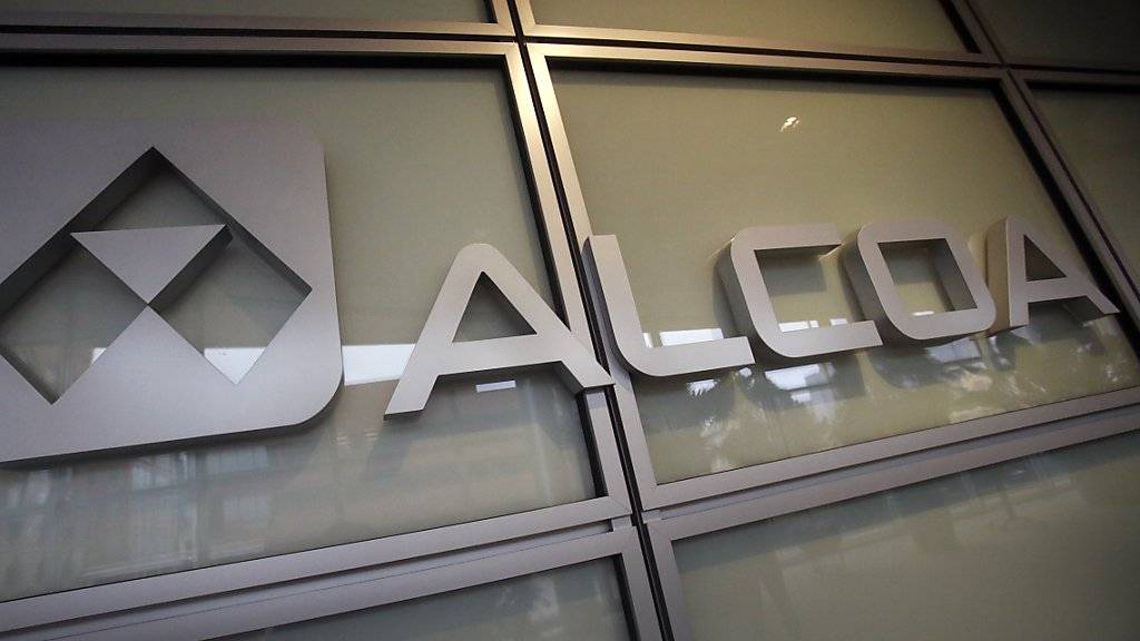 Das Alcoa-Logo am Hauptsitz der Firma in Pittsburgh. (Archiv)