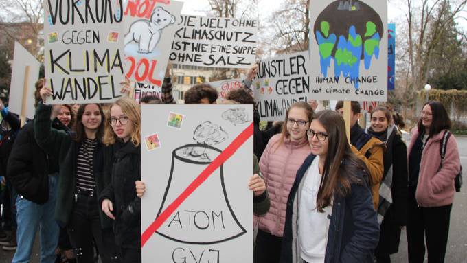 So streikten die St.Galler Kantischüler