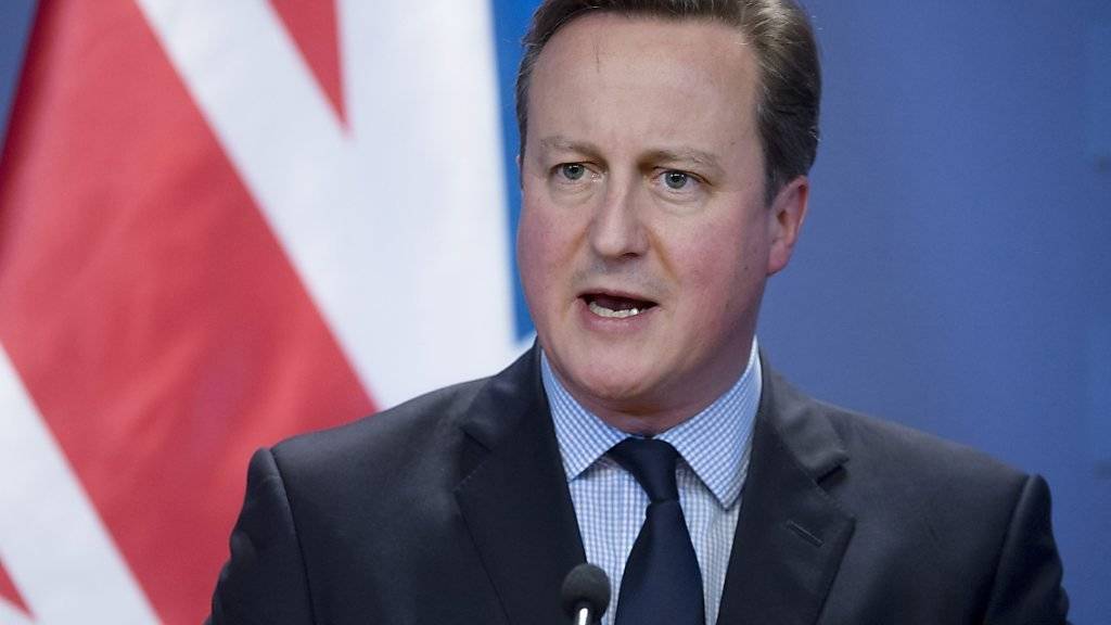 Grossbritanniens Premier David Cameron führt in Verhandlungen mit Brüssel, um Verbesserungen für sein Land in der EU herauszuholen. Ein grosser Teil der Bevölkerung gibt sich EU-skeptisch. (Archivbild)