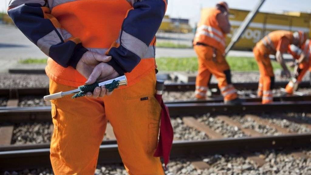 Pro Jahr werden in der Schweiz 212 Kilometer Schienen erneuert, rund die Hälfte von externen Firmen. Diese sollen in Zukunft öfter die volle Verantwortung übernehmen. (Archivbild)