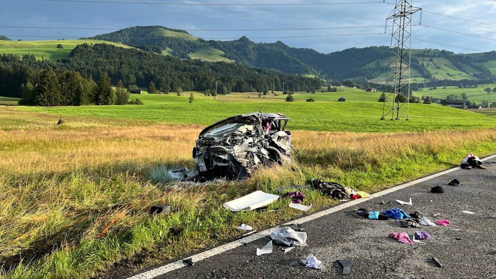 Auto und Lastwagen in Kurve überholt – Mann (68) stirbt nach Frontalkollision