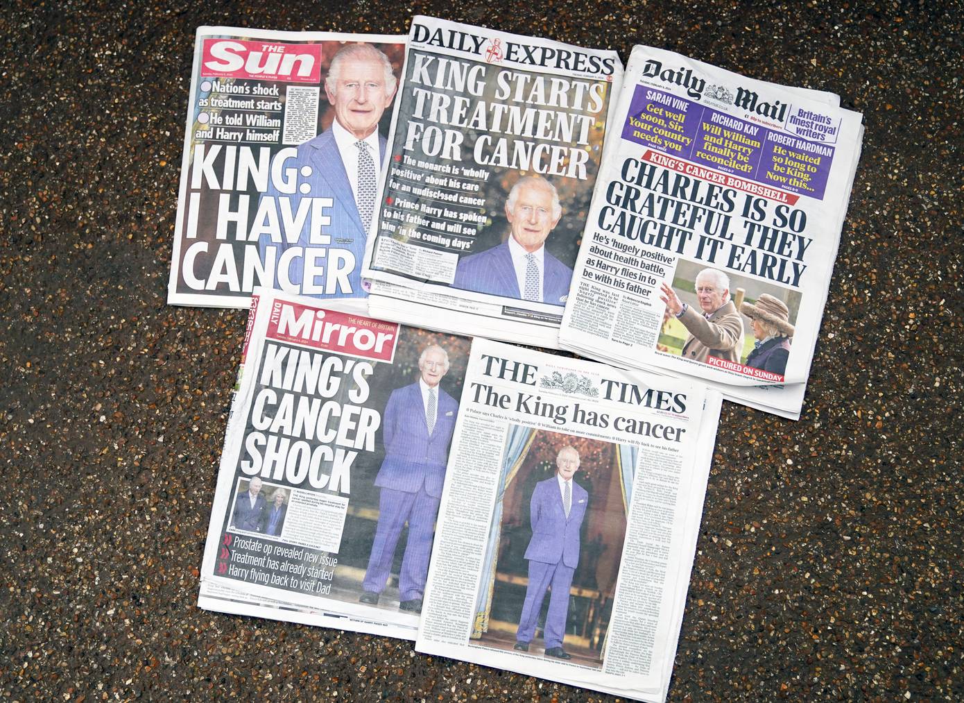 Die Krebsdiagnose ist das Top-Thema der britischen Medien.