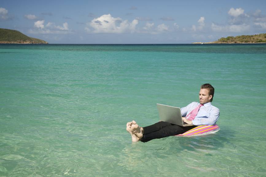 Arbeit Laptop Meer Ferien