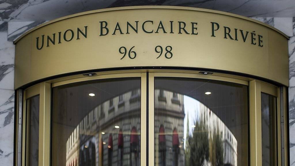 Der Eingang der Union Bancaire Privée in Genf. Die Bank hat den Steuerstreit mit den USA beigelegt.