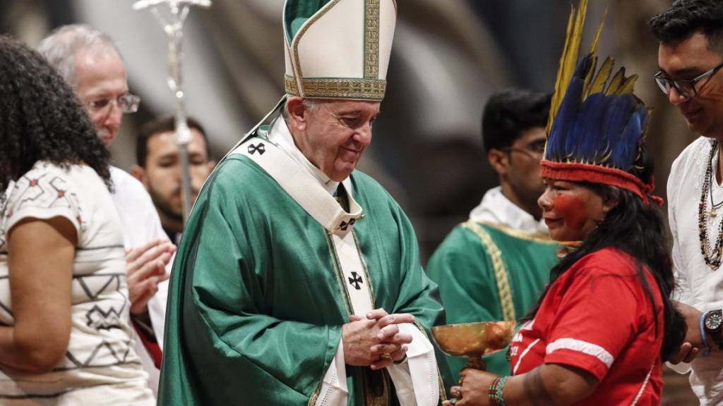 Papst Franziskus hat die Amazonas-Synode mit einer Messe eröffnet.