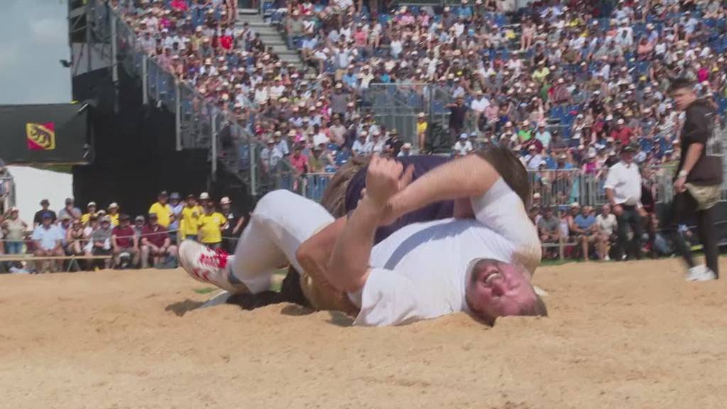 19-jähriger Michael Moser holt am Emmentalischen Schwingfest seinen ersten Festsieg