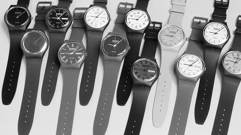 Die Swatch-Modelle aus der ersten Serie von 1983 (Archiv).