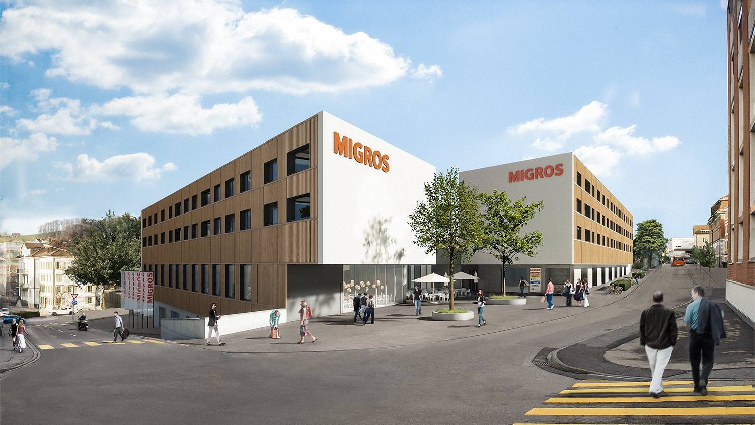 So soll der Migros-Neubau in Herisau aussehen