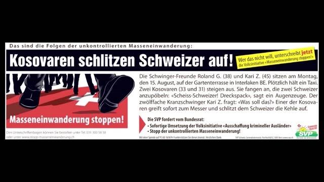 „Kosovaren schlitzen Schweizer auf!“