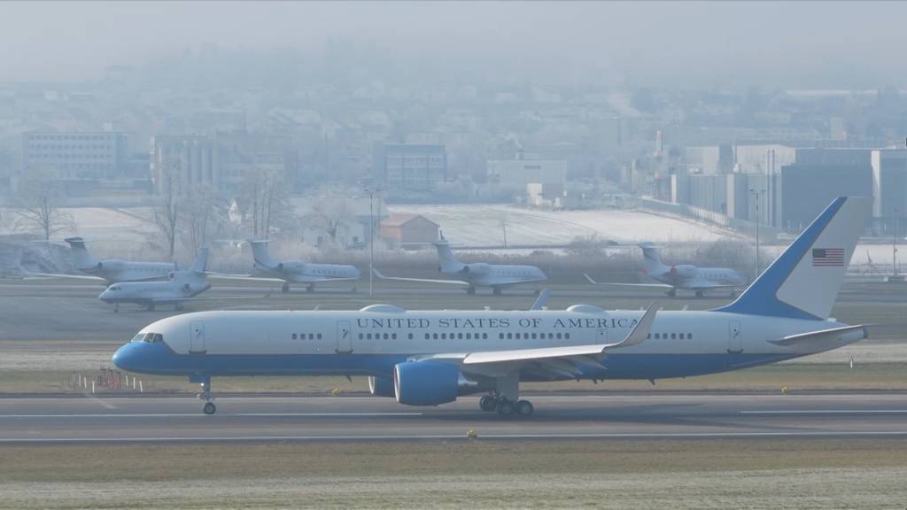 US-Präsident Donald Trump ist in Zürich gelandet