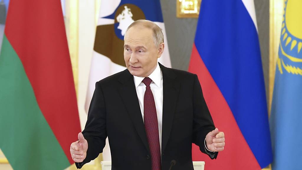 Der russische Präsident Wladimir Putin. Foto: Alexander Kazakov/Pool Sputnik Kremlin/AP/dpa - ACHTUNG: Nur zur redaktionellen Verwendung und nur mit vollständiger Nennung des vorstehenden Credits