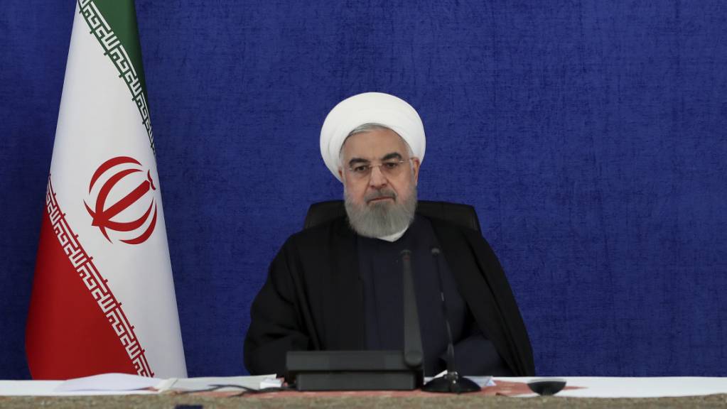 HANDOUT - Der iranische Präsident Hassan Ruhani. Foto: Uncredited/Office of the Iranian Presidency/AP/dpa - ACHTUNG: Nur zur redaktionellen Verwendung und nur mit vollständiger Nennung des vorstehenden Credits